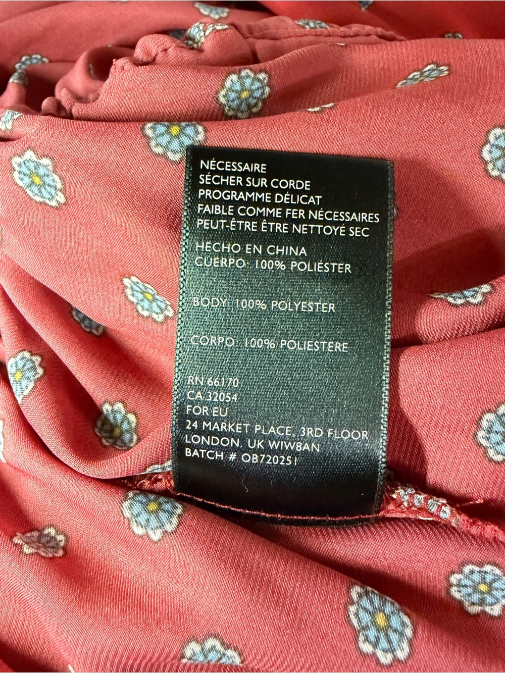 NWT Urban Outfitters S-P Red Floral V-Neck Jumpsuit Short Sleeve Tie Belt Boho - Picture 8 of 11